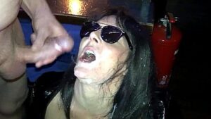 A depraved wife fucks guys in a bar