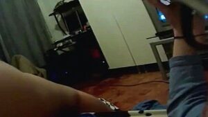 The wife actively gave her husband a blowjob and rode his dick